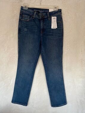 Chicos DefineMe Denim Straight Leg Ankle Jeans - Size 4R, Blue (NWT)